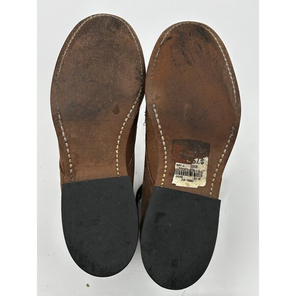 Laredo Boots Kiltie Fringe Womens 7M Lace-Up Roper Brown Leather USA Made - Picture 7 of 10